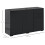 Lino High Gloss Black Sideboard With Push Drawers And 3 Doors 4