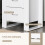 Sovise Set Of 2 Wooden White Bedside Tables With 2 Drawers 5