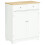 Colalu Wooden Kitchen Cabinet With Solid Natural Top 2 Doors 2 Drawers 2