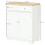 Colalu Wooden Kitchen Cabinet With Solid Natural Top 2 Doors 2 Drawers 4