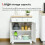 Colalu Wooden Kitchen Cabinet With Solid Natural Top 2 Doors 2 Drawers 5