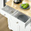 Colalu Wooden Kitchen Cabinet With Solid Natural Top 2 Doors 2 Drawers 9