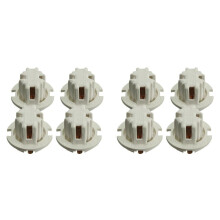 8 Pcs Car Auto Rear Tail Light Lamp Bulb Socket Holder for 7 Series X5 E53 E70 E65 X3 E83 White