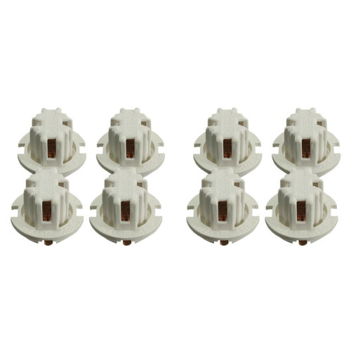 8 Pcs Car Auto Rear Tail Light Lamp Bulb Socket Holder for  7 Series X5 E53 E70 E65 X3 E83 White