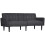 Nissa Grey Fabric 3 Seater Sofa Bed Diamond Tufted Back 2