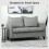 Yodilo Grey Faux Leather Marble Effect 2 Seater Sofa 7
