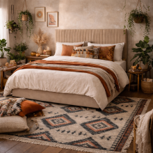 Dublin Taupe Upholstered 6ft Super King Size Ottoman Bed with Tall Ribbed Headboard