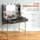Taso Kana Black Dressing Table And Stool Set With Integrated Storage 5