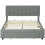 Rela 4FT6 Double Ottoman Bed Frame with Integrated Front Divan Drawer Storage In Grey 2
