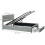 Rela 4FT6 Double Ottoman Bed Frame with Integrated Front Divan Drawer Storage In Grey 3