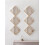 6x Gold Contemporary Wall Mirror Frame Medium 30Cm 2