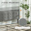 Rela 4FT6 Double Ottoman Bed Frame with Integrated Front Divan Drawer Storage In Grey 5