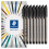 Staedtler (Black) Staedtler 4320 Stick Ballpoint Pens Medium 8 Pack 1
