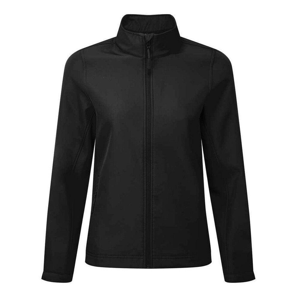 Premier Women's Dark Grey Windchecker Soft Shell Jacket In | Size: Xs - Image 2