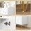 Sarota High Gloss White Luxe Sideboard With Hairpin Legs 8