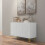 Sarota High Gloss White Luxe Sideboard With Hairpin Legs 9