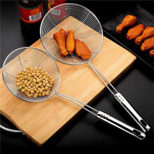 Skimmer Spoon, 8 Pack Stainless Steel Spider Strainer Skimmer Spoon, Donut Spoon, Skimmer Spoon for Kitchen Deep Fryer