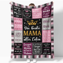 Blanket Gift for Mom Throw Warm Soft Cozy 150x200 cm — blanket for mom, bedspread, warm blanket, soft blanket