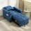 Norapa Fabric Dark Blue 3 In One Convertible Single Sofa Bed 8
