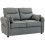Pamazi Grey Faux Leather 2 Seater Sofa 2