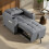 Soliri Grey Upholstered 3 In One Convertible Single Sofa Bed Tufted Cushion 9