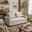 Kari Fabric Beige 2 Seater Pull Out Sofa Bed 1
