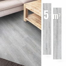Lamas de Vinilo Autoadhesivas 5 m² GRISES Suelo PARQUET Impermeables — suelo vinílico, losetas pvc, acabado suelos