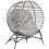 Lenika Oversized Rattan Light Grey Egg Chair With Cushion And Side Storage Pocket 2