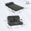 Fiyo Fabric Dark Grey 2 Seater Click Clack Sofa Bed 3