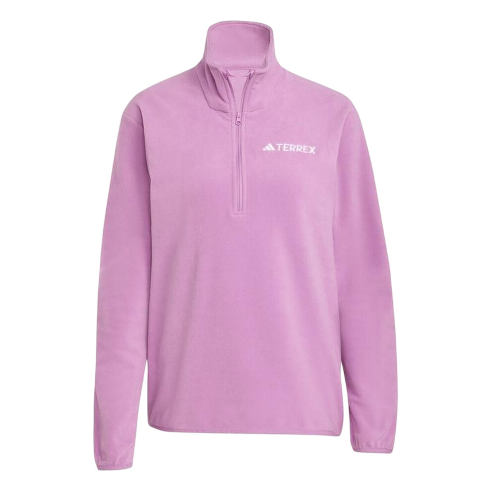Adidas (12 Uk, Purple) Womens/Ladies Essentials Long-Sleeved Fleece Jacket