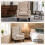 Nobael Beige Retro Wingback Accent Chair With Diamond Button Tufted Upholstery 8