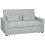 Fapa Light Grey Fabric Upholstered 3 Way Convertible 2 Seater Sofa Bed 2