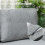 Fima Light Grey Fabric Upholstered 3 Seater Sofa Bed With Storage 7
