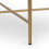 Ravenna White Gloss and Gold Bedside Table with Drawer 9