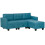 Torono Light Blue Upholstered Modular L Shaped Sofa With Built In Storage 2