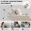 Kari Fabric Beige 2 Seater Pull Out Sofa Bed 5