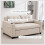 Kari Fabric Beige 2 Seater Pull Out Sofa Bed 6