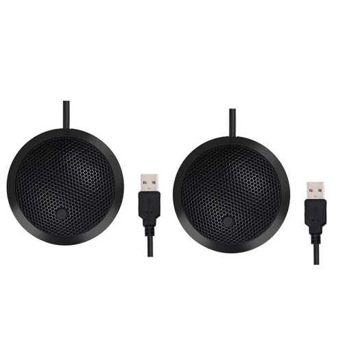2X Conference USB Microphone,Omnidirectional Condenser PC Microphone with Mute Button LED Indicator,Plug & ,for Game