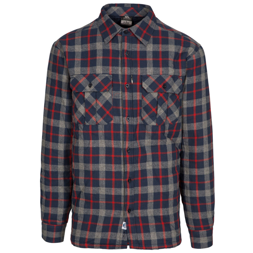 Trespass (M, Navy Check) Mens Rapeseed Check Shirt
