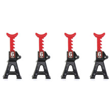 4X voor 1/24 SCX24 FCX24 RC Auto Jack Stand Paar Rack Repareren Beschermende Stand Adapter Bandenwissel Speelgoed Lift, Zwart