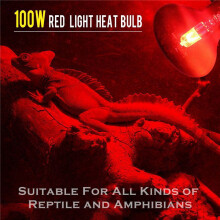 100W 8 Pack Infrarot WäRme Lampe GlüHbirne Rot Licht GlüHbirne für Eidechsen Bartagamen ChamäLeons Schlangen Reptilien & Amphibien 220V