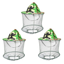 3X Camouflage Patten Beekeeper Hat Beekeeping Face Mask