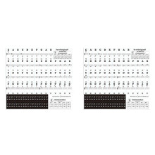 2X 88 Teclas 61 Teclas 54 Teclas Pegatinas de Teclado de Piano Transparente Teclados Electrónicos Pegatinas Pestañas Notas Musicales Pegatinas de