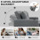 Rireel Diha Dark Grey Upholstered 2 Seater Pull Out Sofa Bed 6