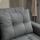 Rireel Diha Dark Grey Upholstered 2 Seater Pull Out Sofa Bed 9