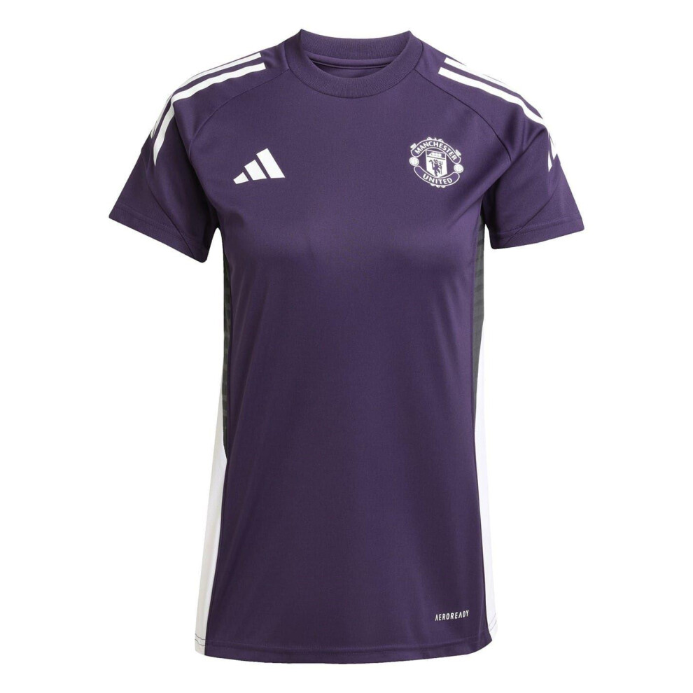 Adidas (16 Uk, Purple) Womens/Ladies 2025/2026 Manchester United Fc Training Track Top