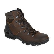 (10 UK, Brown) IMAC Mens Waxy Leather Walking Boots