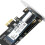 3X M2 NVME Riser Card M2 NVME to Pcie X1 Riser Card M2 Solid State Drive Expansion Card Driver-Free for WIN10 4
