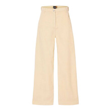 (10 UK R, Angora) Timberland Womens/Ladies Corduroy Wide Leg Trousers
