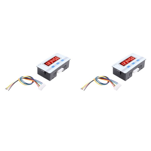 2X Digital Counter Module /AC5V-24V Hour Meter  Calculator Electronic Totalizer with NPN and PNP Signal Interface